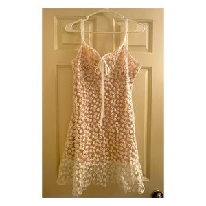 New Super Cute Double Layered Floral Mini Dress